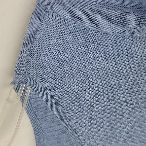 J. Jill single pocket sweater tunic light blue heron size medium - Picture 7 of 11